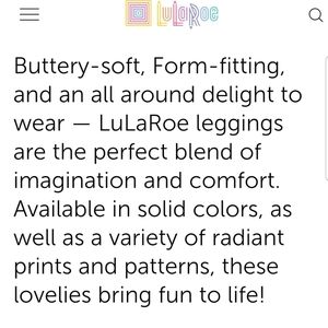 Mystery LulaRoe Leggings(Random pick)